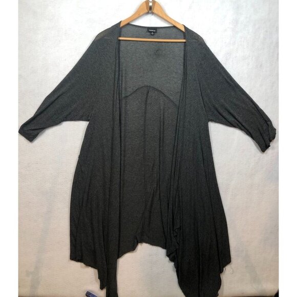 torrid Sweaters - Torrid Open Front Duster Cardigan Long Lightweight Charcoal Gray Women Size 3 3X
